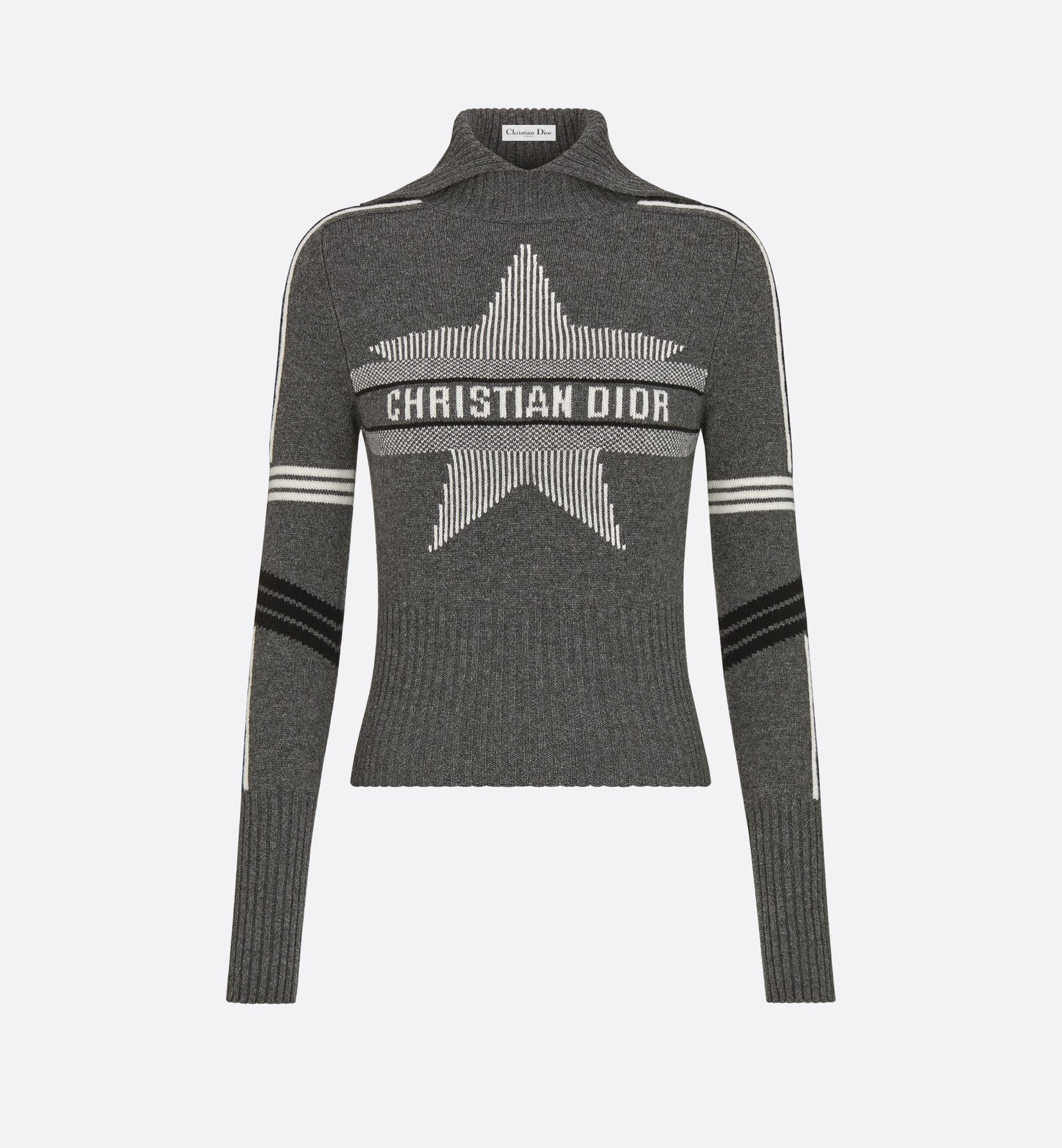 Discover Comfort and Style with the Alps Mock Neck Sweater(Gray)