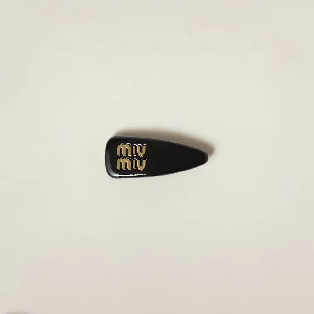 Elevate Your Style with Our Patent Leather Miumiu Hair Clip