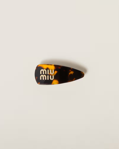 Elevate Your Style with a Miumiu Plexiglas Hair Clip