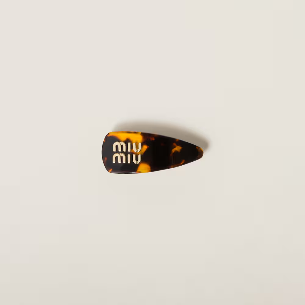 Elevate Your Style with a Miumiu Plexiglas Hair Clip
