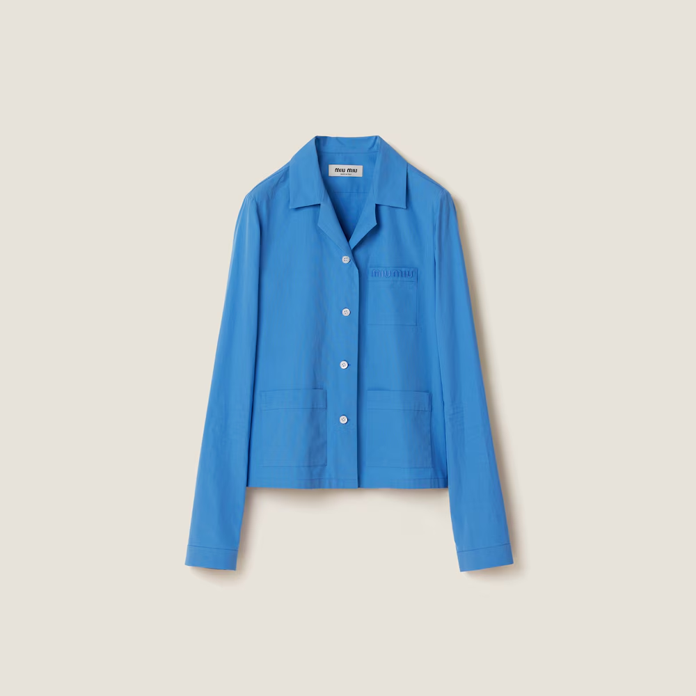 Elevate Your Style with a Blue Poplin Shirt