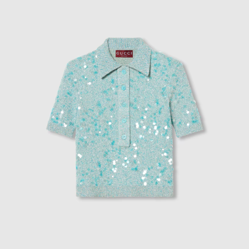 Discover Everyday Elegance with Our Tweed Blend Polo Top